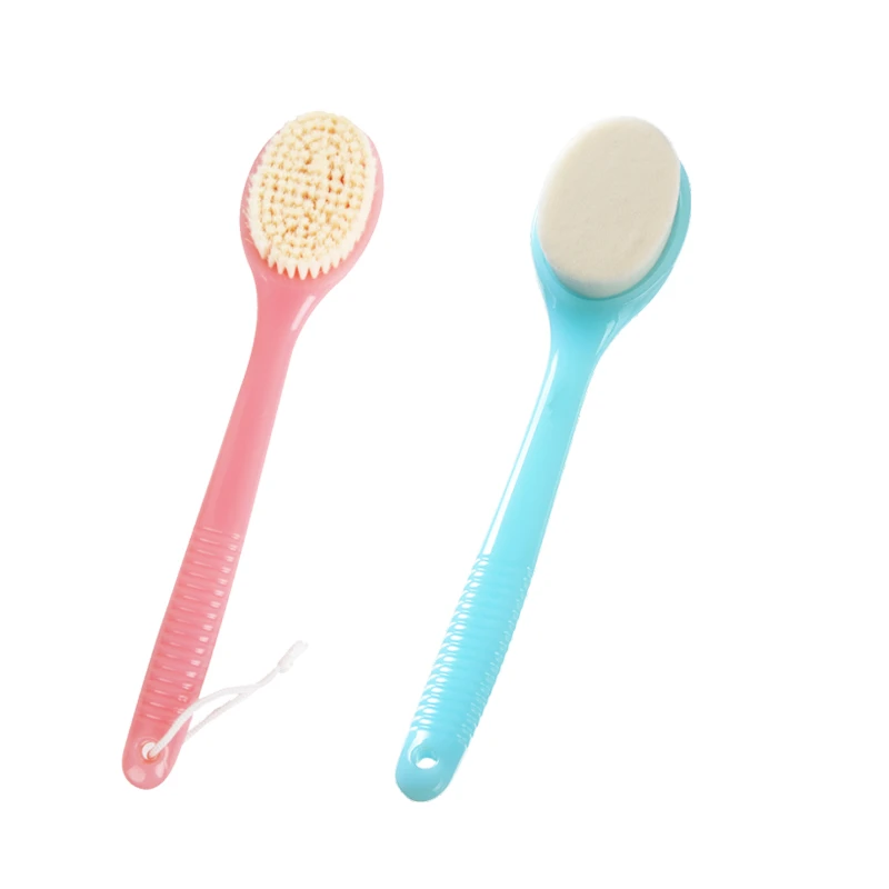 Brosse de bain en plastique de couleur personnalis&eacute;e avec poils variables